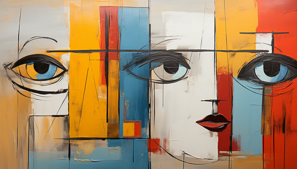 What are the three types of visual art?